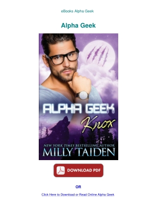 eBooks Alpha Geek