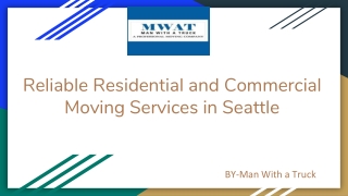 Residential Moving Services in Seattle