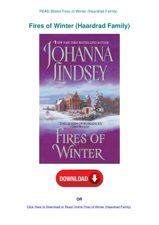 READ Books Fires of Winter (Haardrad Family)