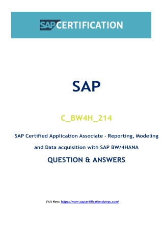Why Wise Candidates Are Relying on C_BW4H_214 Exam Dumps for SAP Certification