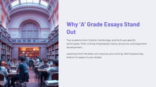 why a grade essays stand out