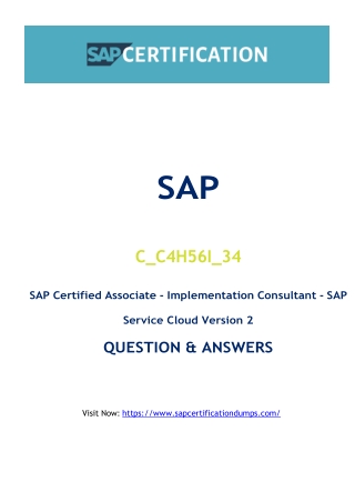 Why C_C4H56I_34 Exam Dumps Are Revolutionizing the Approach for SAP Professional