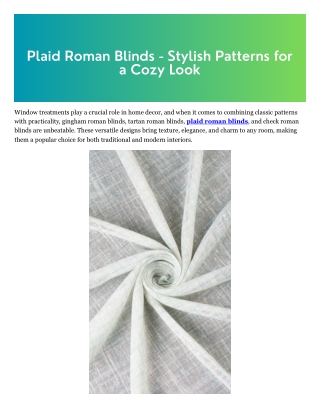 plaid roman blinds stylish patterns for a cozy