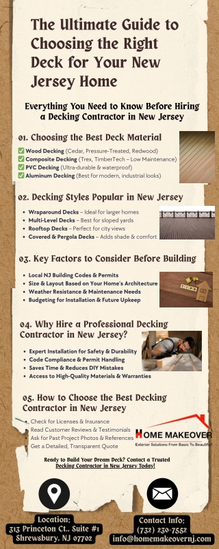 Signs It’s Time to Replace Your Deck in New Jersey
