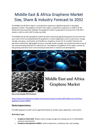 middle east africa graphene market middle east