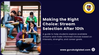 making the right choice stream selection after