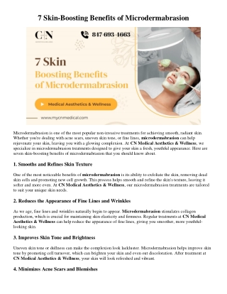 7 Skin-Boosting Benefits of Microdermabrasion