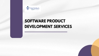 Software Product Development Services by Fidel Softech