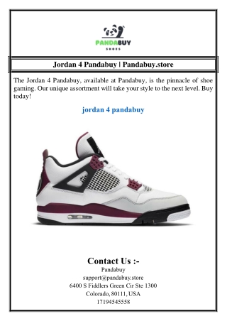 jordan 4 pandabuy pandabuy store