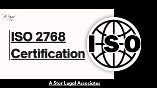 ISO 2768 Certification