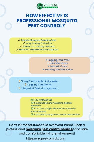 how effective is professional mosquito pest