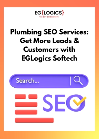 Plumbing SEO Services Get More Leads & Customers with EGLogics Softech