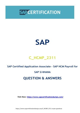 Why C_HCMP_2311 Exam Dumps Are Your Path to SAP Certification Victory