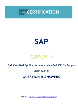 Why C_IBP_2311 Exam Dumps Could Be Your Key to SAP Certification Victory