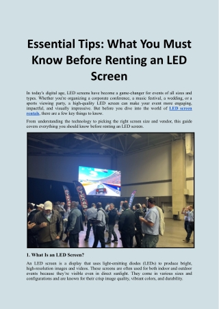 Essential Tips_ What You Must Know Before Renting an LED Screen.docx