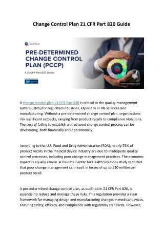 ch a n g e co n t r o l plan