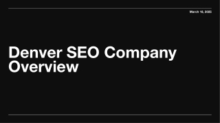 Denver SEO Company: Your Complete Guide to Boosting Local Rankings & Business Gr