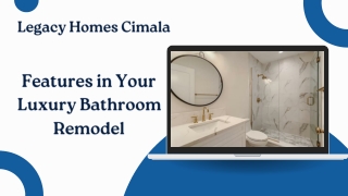 Features For Your Luxury Bathroom Remodel