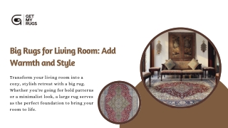 Big Rugs for Living Room: Create a Cozy and Inviting Space