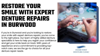 Restore Your Smile with Expert Denture Repairs in Burwood