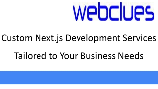 custom next js development services