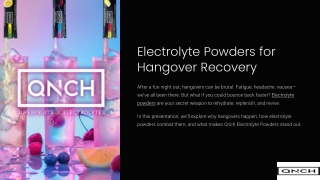 Beat Hangovers Fast: Rehydrate & Restore with Electrolyte Powders