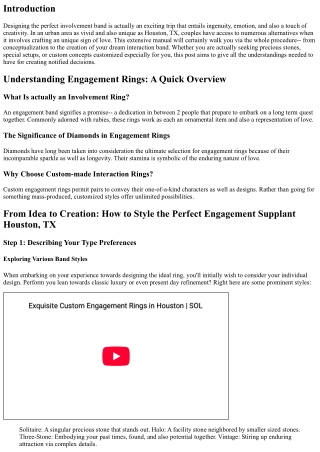 Coming From Idea to Concept: Just How to Concept the Perfect Involvement Ring in