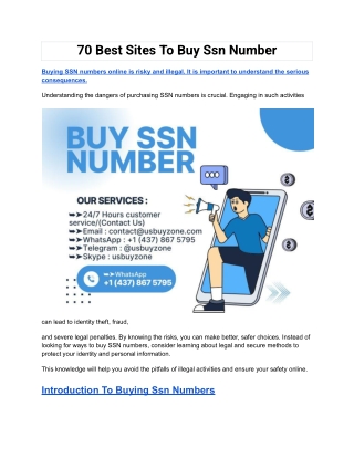 70 best sites to buy ssn number