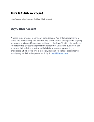 How to Buy GitHub Account in 2025