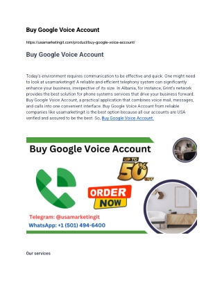 How to Buy Google Voice Account in 2025