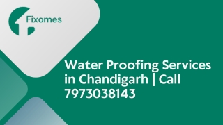 water proofing services in chandigarh call
