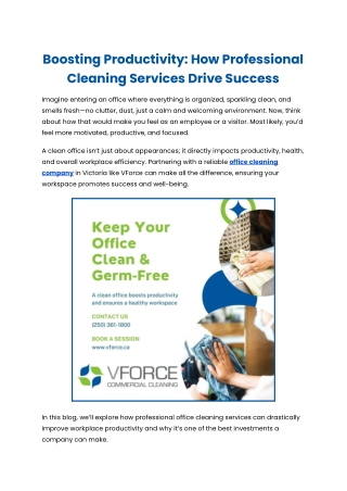 Boosting Productivity_ How Professional Cleaning Services Drive Success