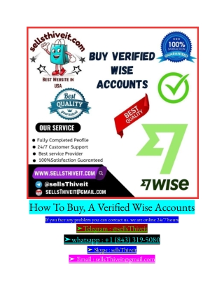 how to buy a veri ed wise accounts if you face