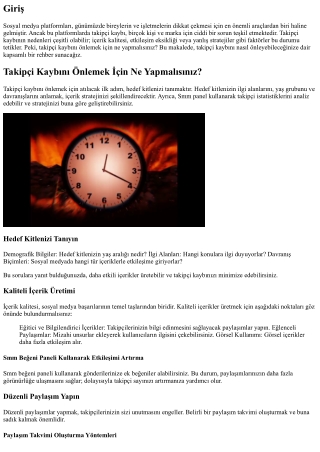 Takipçi Kaybını Önlemek İçin Ne Yapmalısınız?