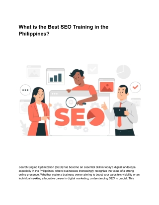 What is the best SEO Training in the Philippine