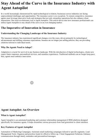 stay ahead of the curve in the insurance industry