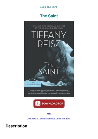 Books The Saint