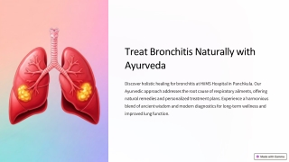 treat bronchitis naturally with ayurveda