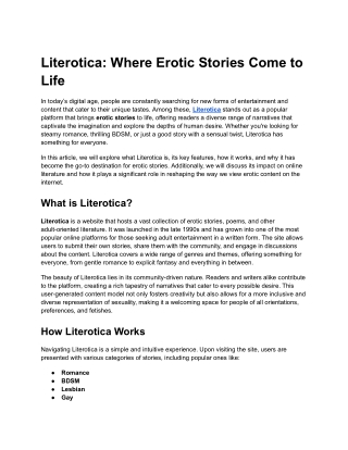 Literotica_ Where Erotic Stories Come to Life