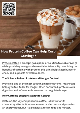 How Protein Coffee Can Help Curb Cravings?