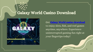 Galaxy World Casino Download