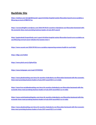 Fiinovation Backlinks Site Listing Pages