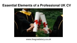 Essential Elements of a Professional UK CV