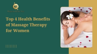 Top 4 Health Benefits of Massage Therapy for Women