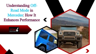 understanding off road mode in mercedes