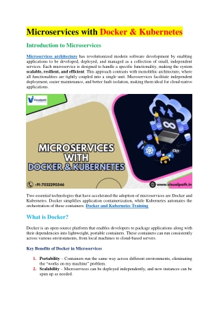 microservices with docker kubernetes
