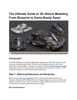 the ultimate guide to 3d vehicle modeling from