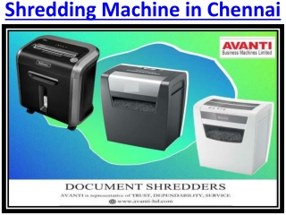 Shredding Machine in Bangalore India
