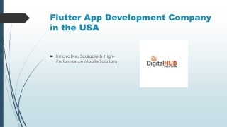 flutter app development company in the usa
