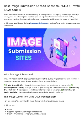 best image submission sites to boost your